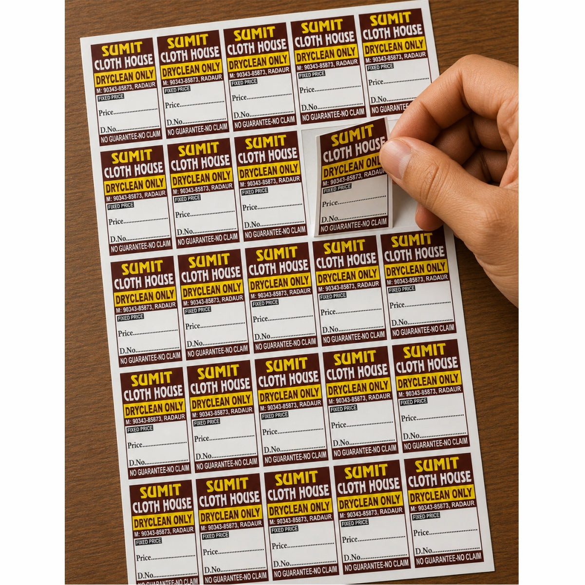 CUSTOM STICKER CL 20| 100 SHEETS