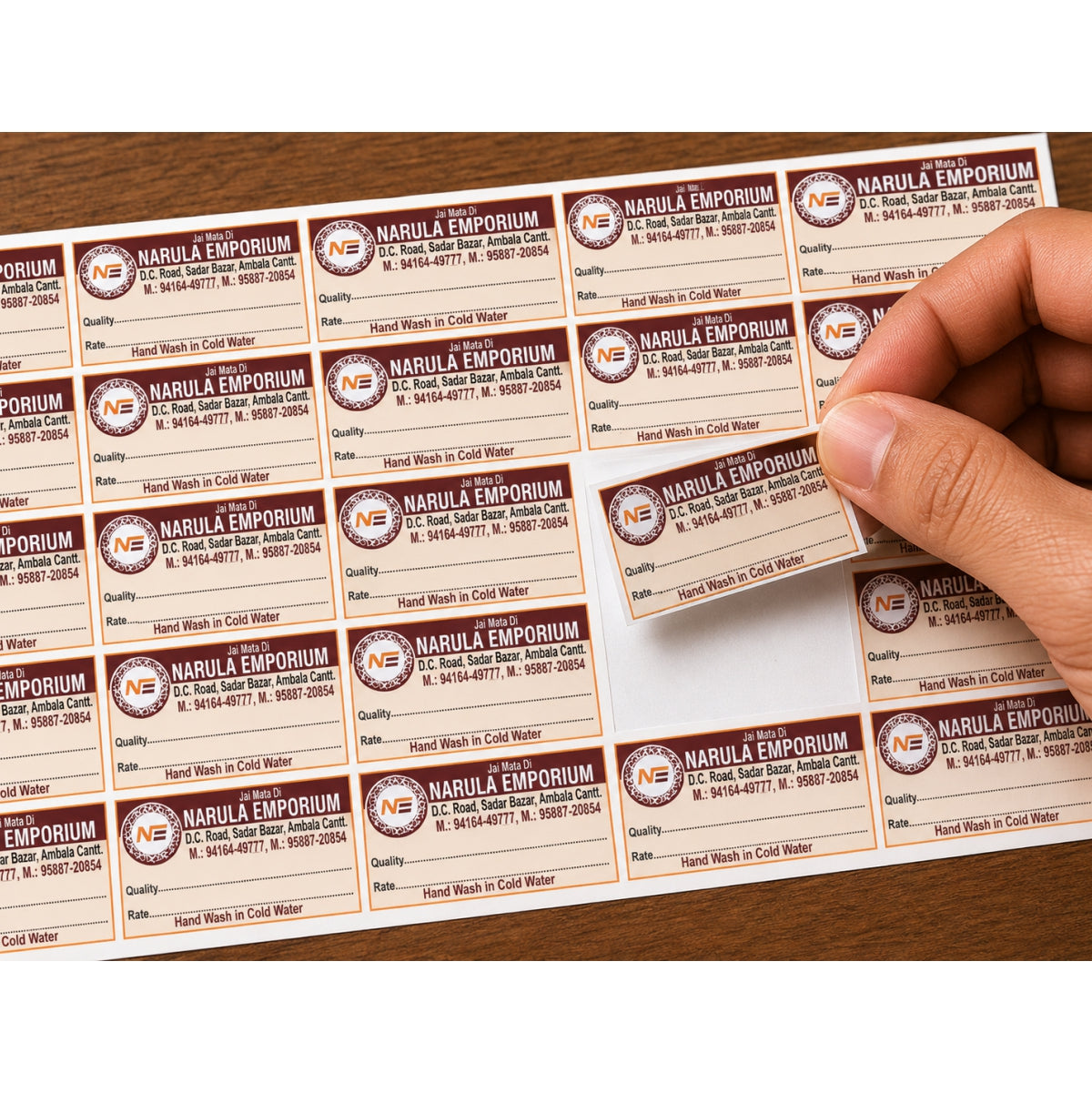 CUSTOM STICKER CL 25| 100 SHEETS