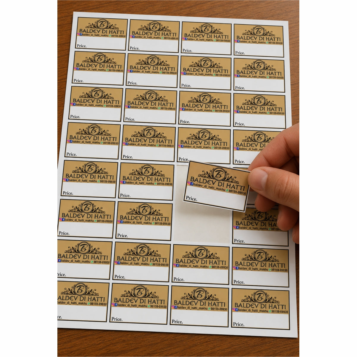 CUSTOM STICKER CL 32| 100 SHEETS