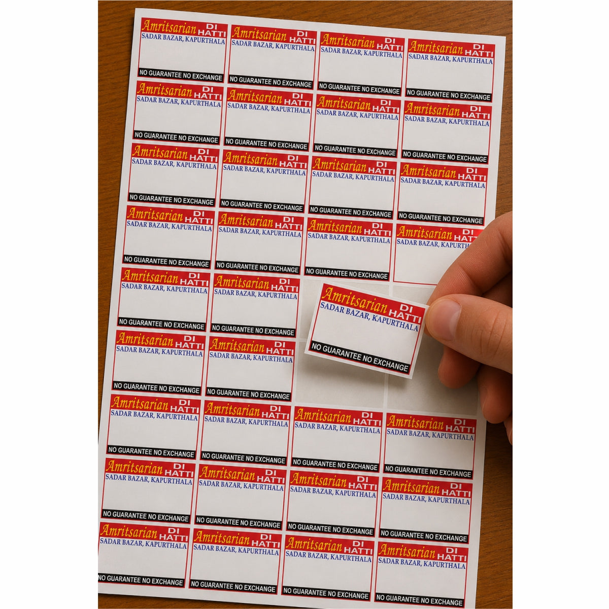 CUSTOM STICKER CL 34| 100 SHEETS