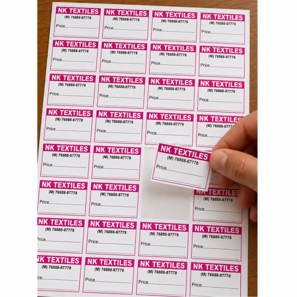 CUSTOM STICKER CL 40| 100 SHEETS