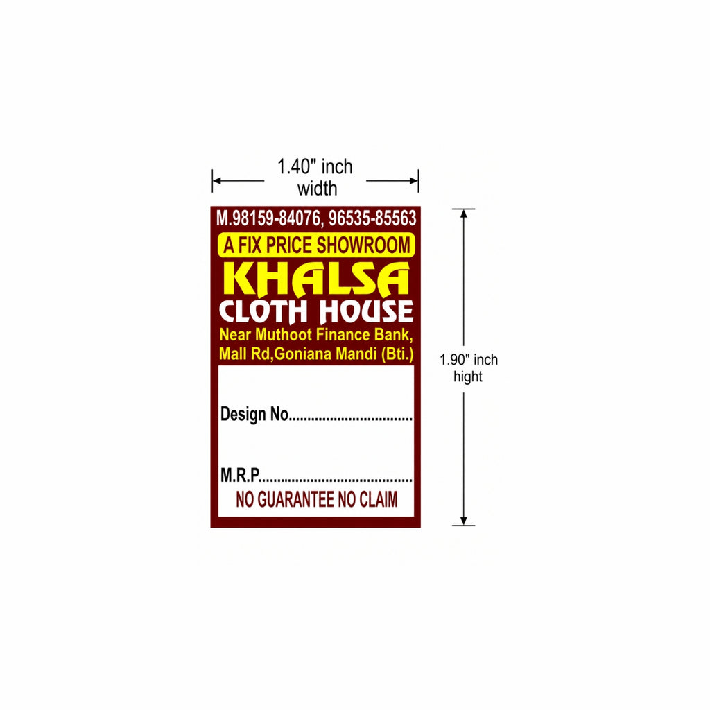 CUSTOM STICKER CL 03| 100 SHEETS