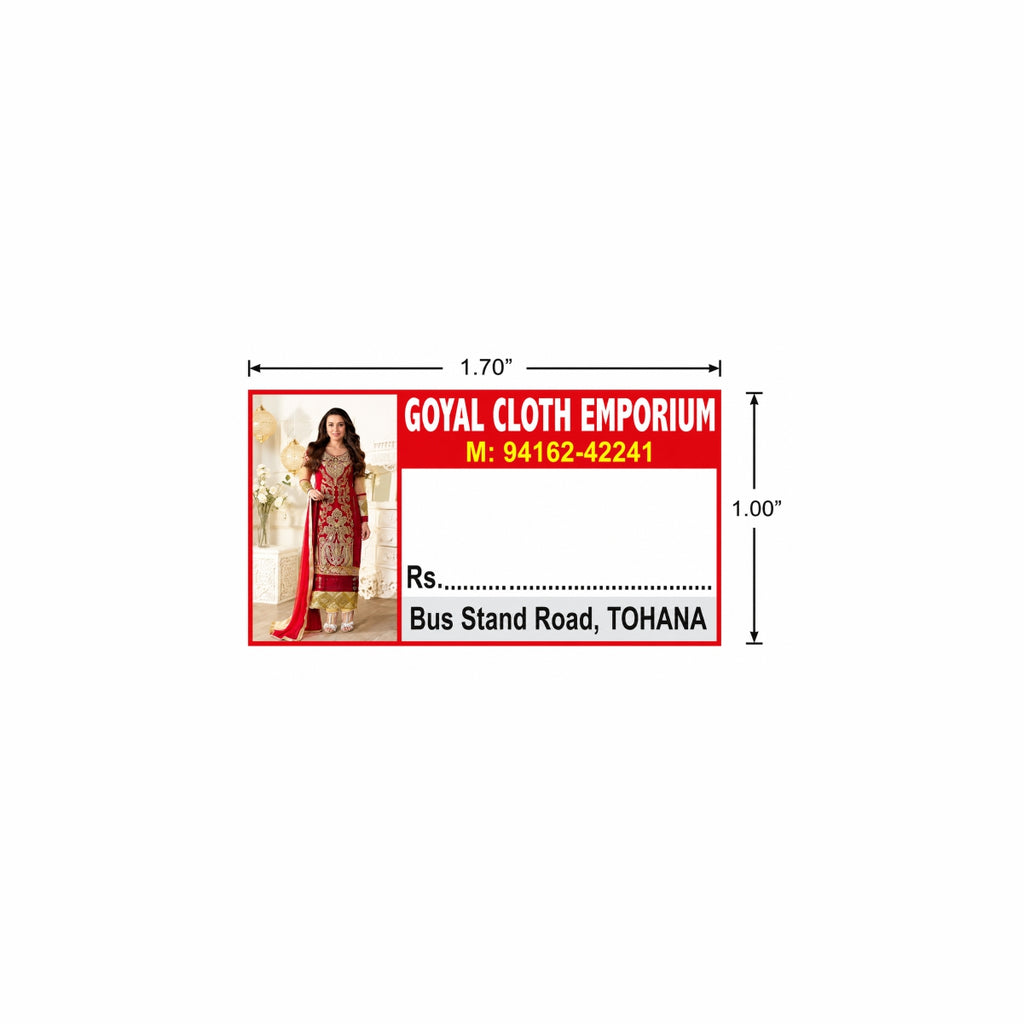 CUSTOM STICKER CL 30| 100 SHEETS