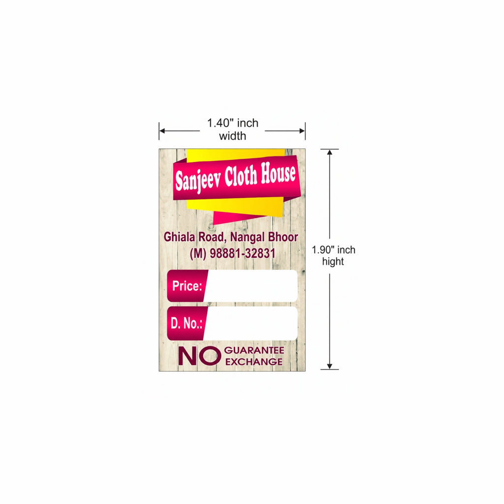 CUSTOM STICKER CL 06| 100 SHEETS