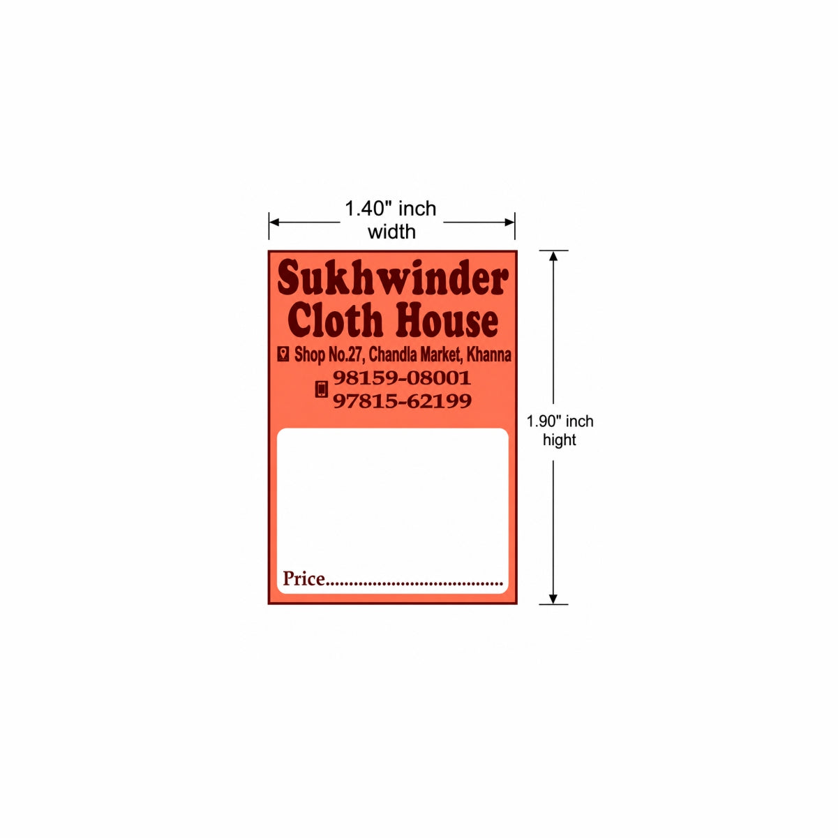 CUSTOM STICKER CL 07| 100 SHEETS