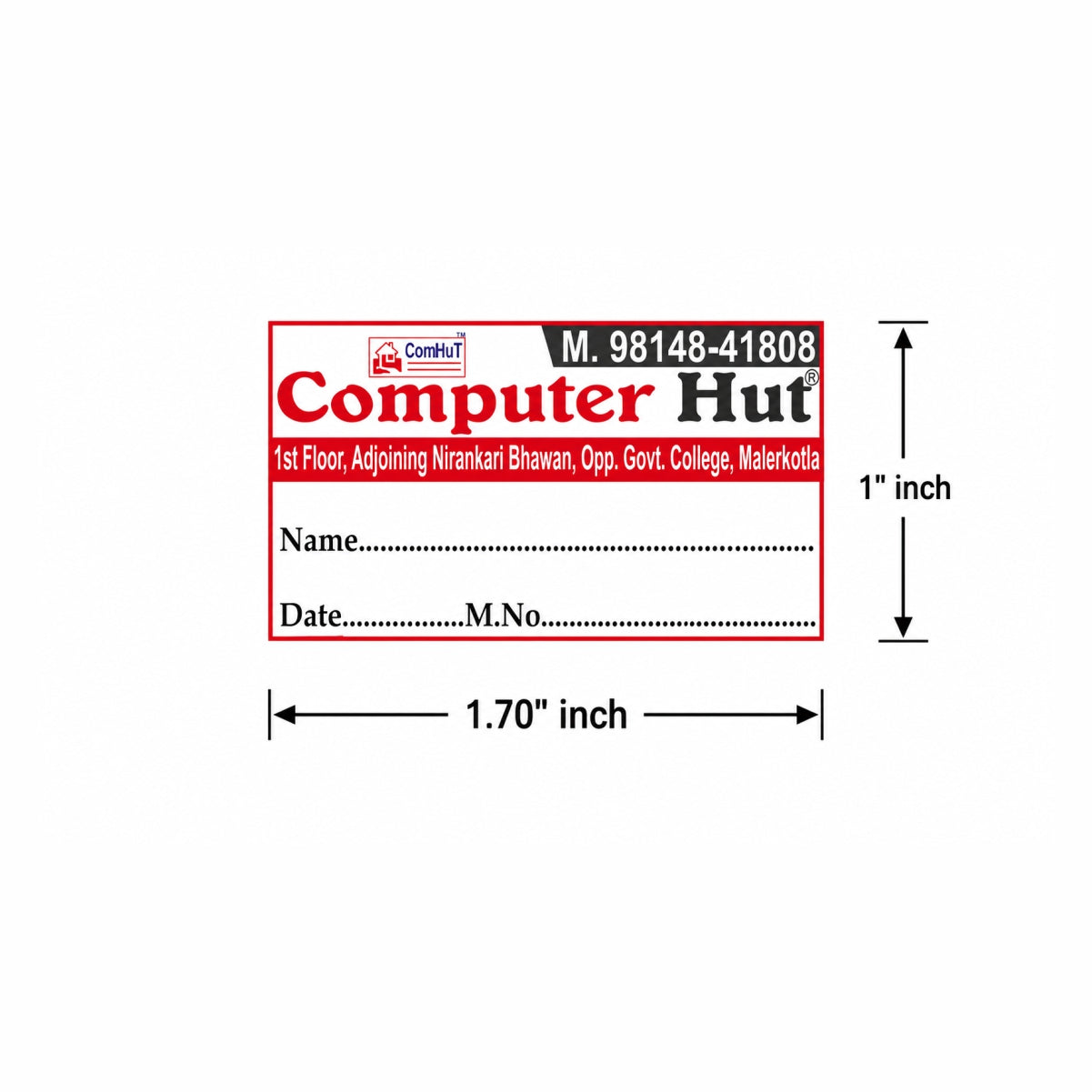 CUSTOM STICKER COM 03| 100 SHEETS