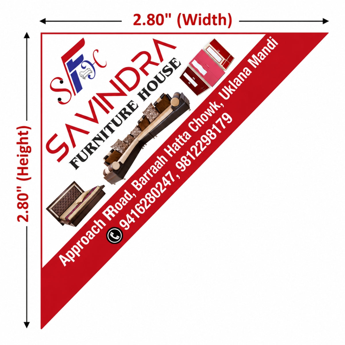 CUSTOM STICKER FUR 16| 100 SHEETS