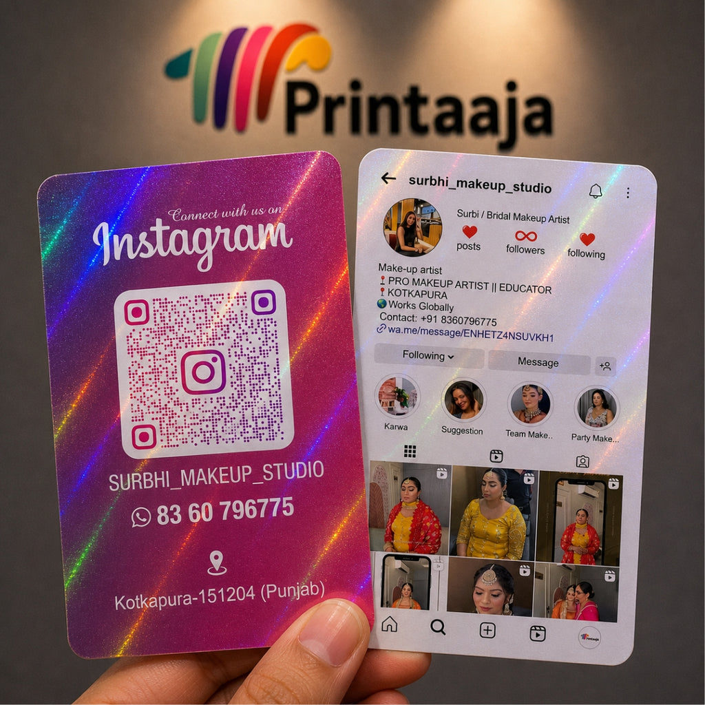 INSTA HOLOGRAPHIC VIISITING CARD
