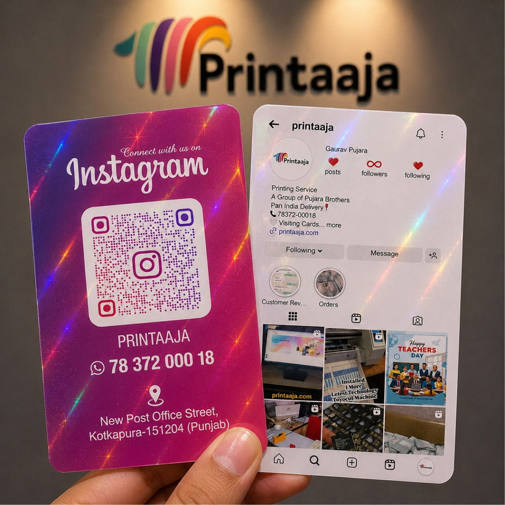 INSTA HOLOGRAPHIC VIISITING CARD