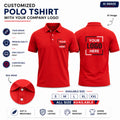 Custom T-Shirt - Red With your logo printed (