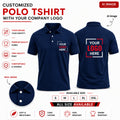 Custom T-Shirt - Navy blue With your logo printed