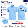 Custom T-Shirt - Sky blue With your logo printed