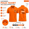 Custom T-Shirt -    Orange With your logo printed