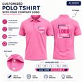 Custom T-Shirt - Pink With your logo printed