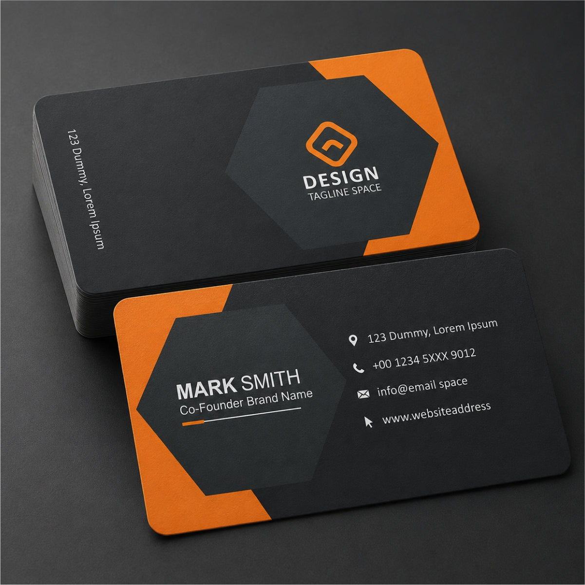 Matte Coated Rounded Corner Business Card
