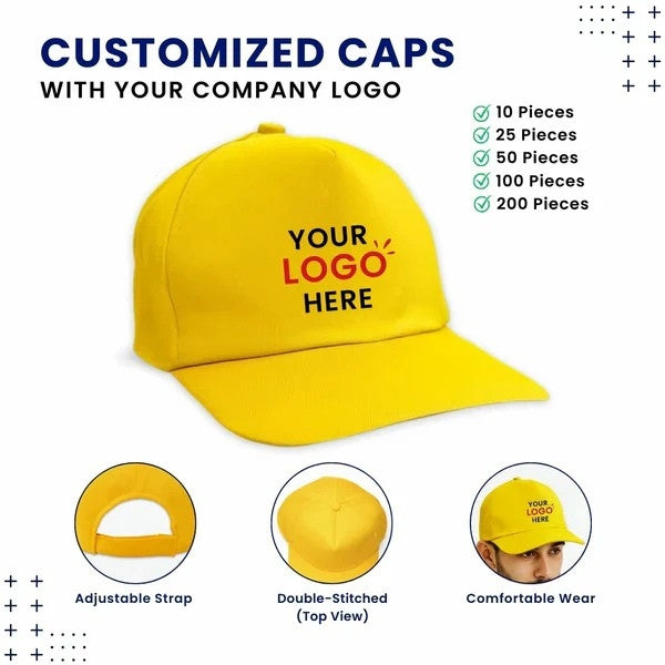 Customized Caps | Customized With Your Company Logo | Printaaja.in