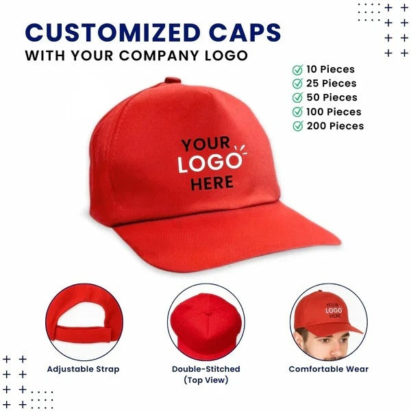 Customized Caps | Customized With Your Company Logo | Printaaja.in