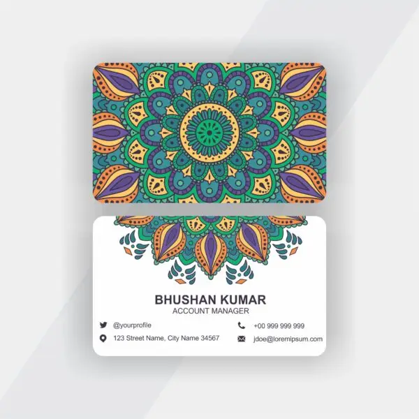 Rounded Corner Business Card Gloss Coated - Image 37