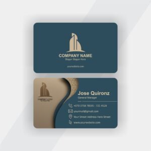 Rounded Corner Business Card  D-023