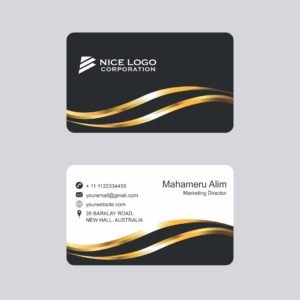 Rounded Corner Business Card  D-39